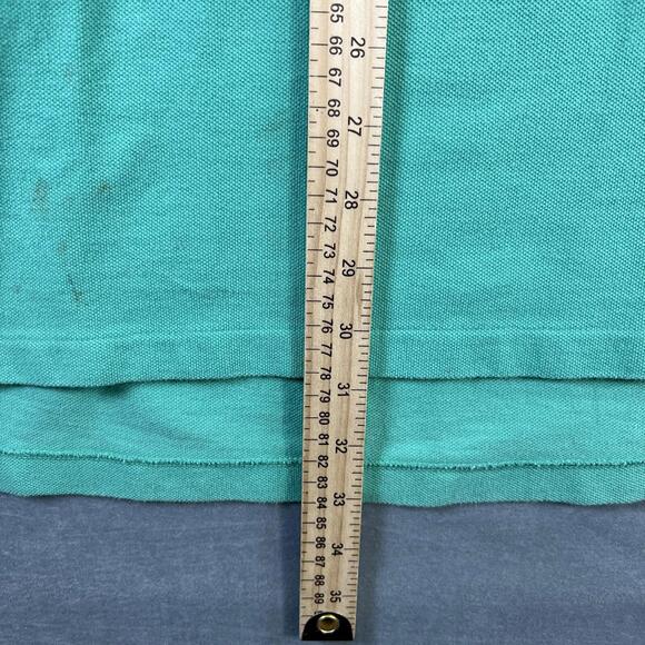 Polo Ralph Lauren Short Sleeve Polo Shirt Mens XXL Green Regular Fit Yellow Pony - Picture 9 of 9